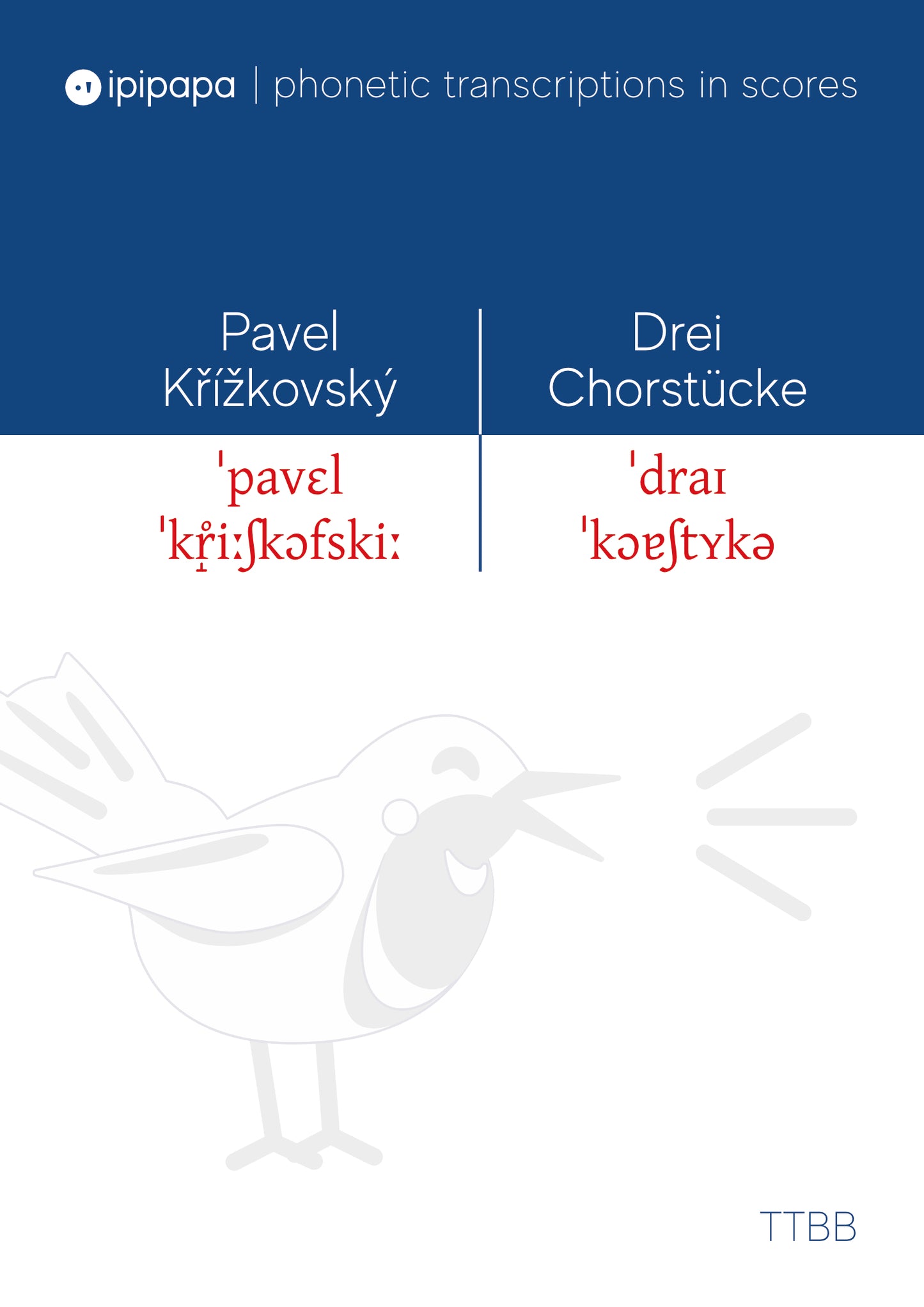 3 choral pieces in Czech, Latin, and German